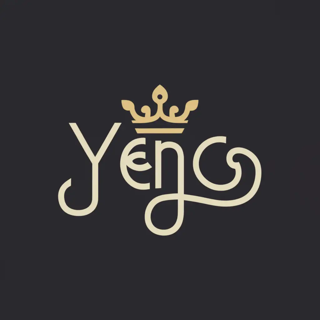 a logo design,with the text "Yéng", main symbol:Crown,Moderate,be used in Entertainment industry,clear background