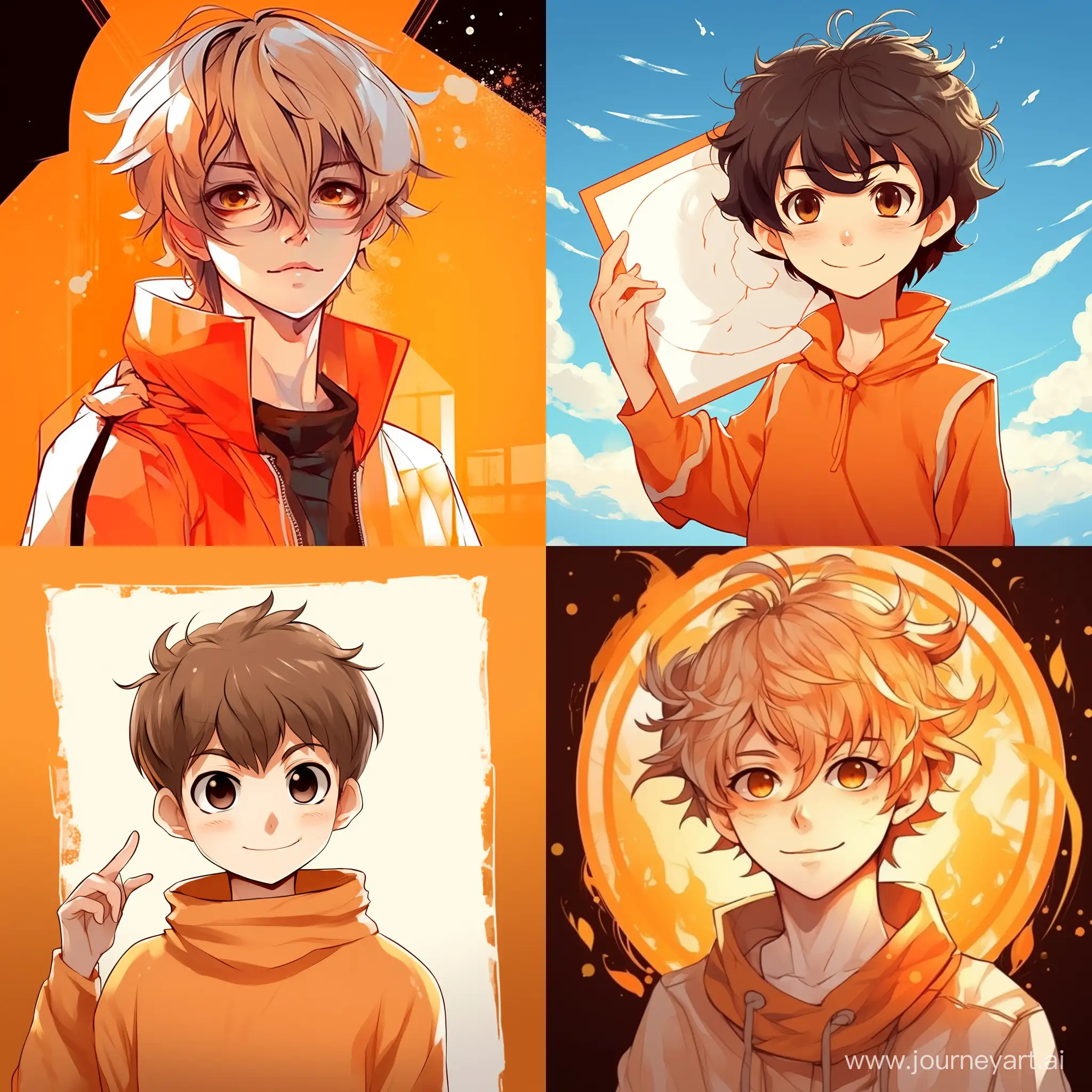 Fantasy-Anime-Drawing-Collectors-Banner-on-Orange-Background