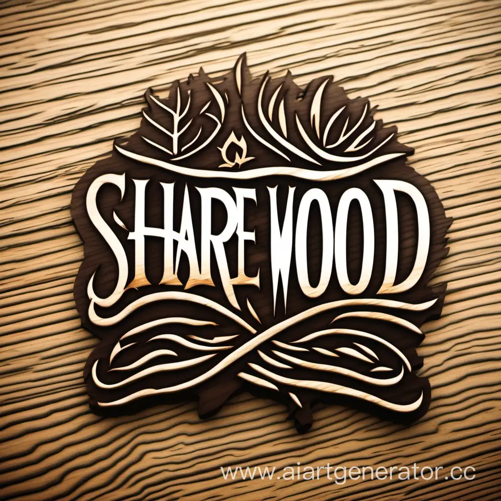 Creative-Logo-Design-Sharing-on-Wooden-Background