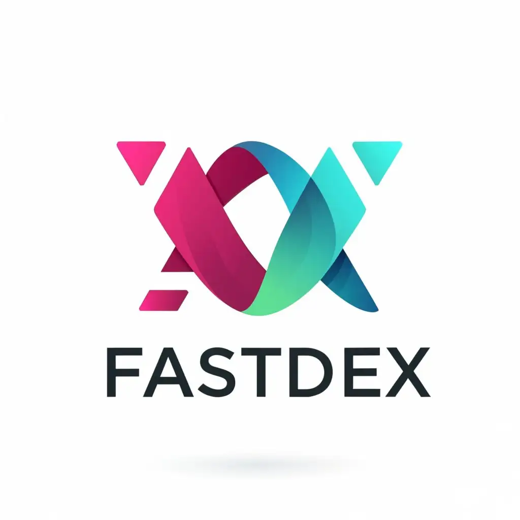 a logo design,with the text "FastDEX", main symbol:exchange,Minimalistic,be used in Finance industry,clear background