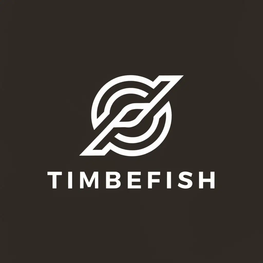 a logo design,with the text "TimberFish", main symbol:fish, Z,Minimalistic,be used in Automotive industry,clear background