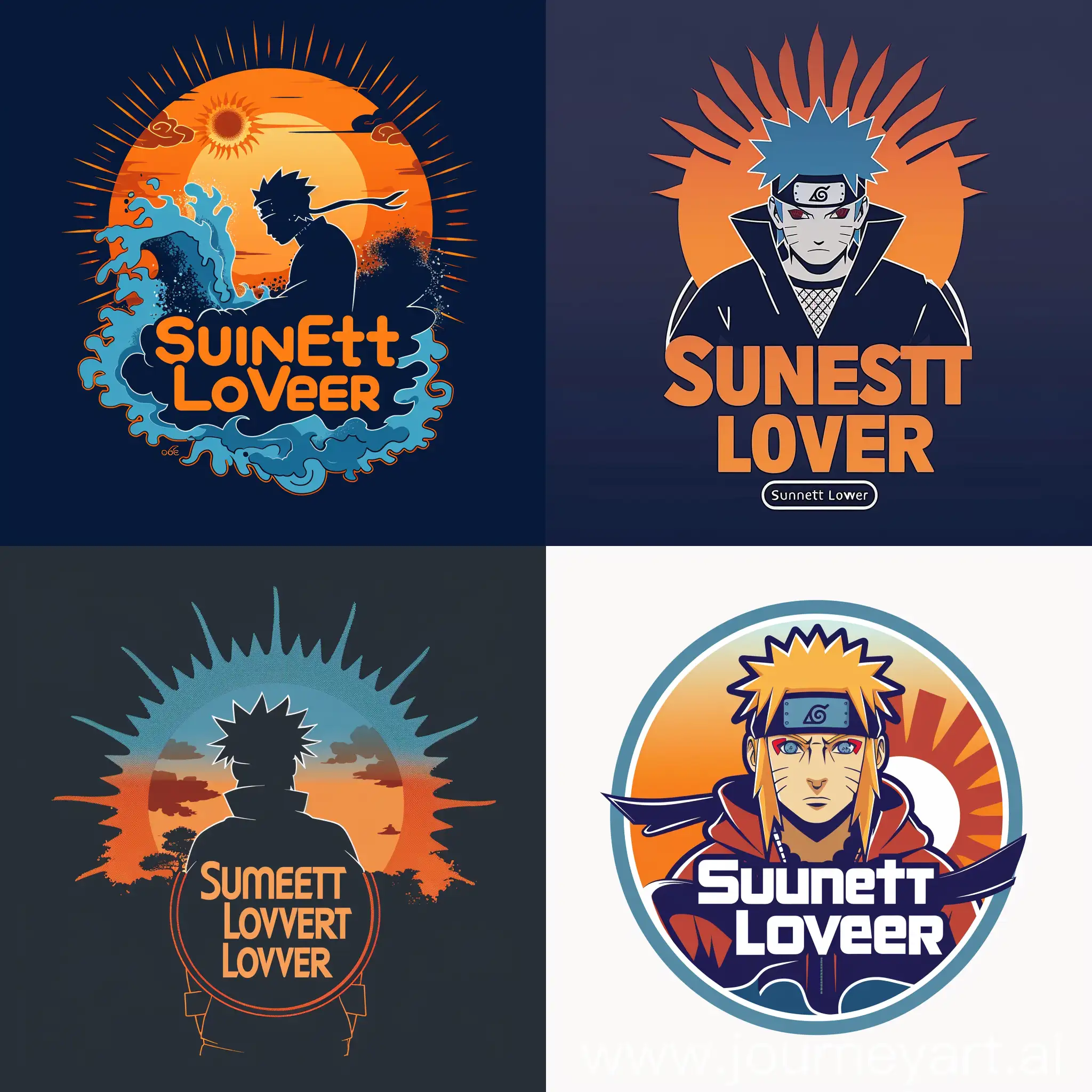 Логотип со словами "Sunset Lover", связанный с Минато, может содержать изображение заката на фоне, так как закат символизирует время, когда Минато использовал свои способности с помощью техники "Rasengan". Также логотип может включать в себя изображение лучей солнца, что ассоциируется с тем, как Минато величественно и ловко манипулировал светом и тенями, логотип со словами "Sunset Lover".
Цветовая палитра логотипа "Sunset Lover" может включать в себя оранжевые и голубые оттенки, которые напоминают о закате и небесах, логотип со словами "Sunset Lover".
Такой логотип может идеально передать эстетику аниме "Наруто" и уникальные характеристики Минато, которыми являются его мудрость, сила и спокойствие, которые он проявлял даже в самых сложных ситуациях, логотип со словами "Sunset Lover"