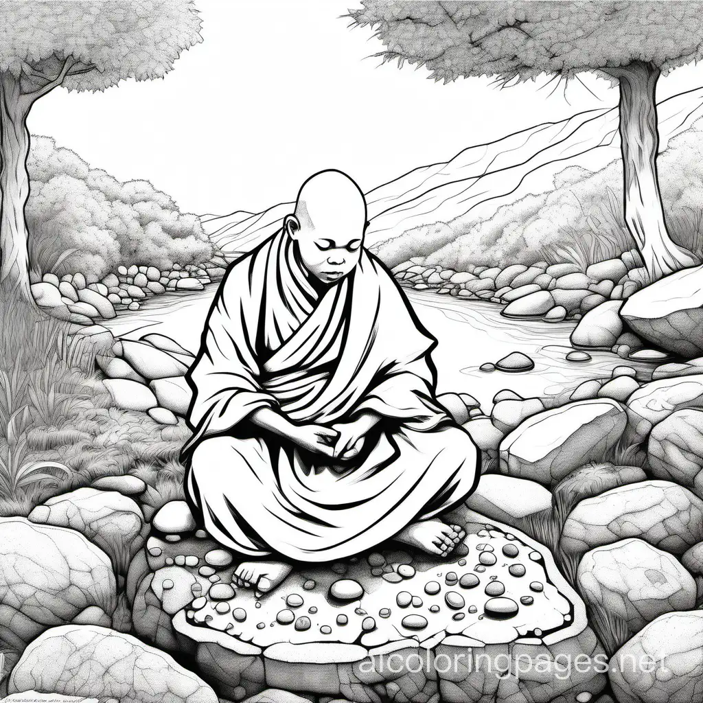 Meditative-Monk-Arranging-Pebbles-Tranquil-Coloring-Page-for-Kids
