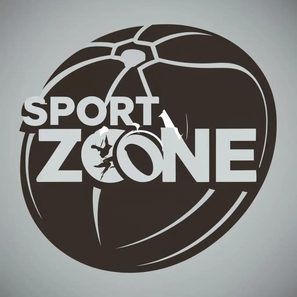 logo, BALL, with the text "SPORT ZONE", typography, be used in Sports Fitness industry