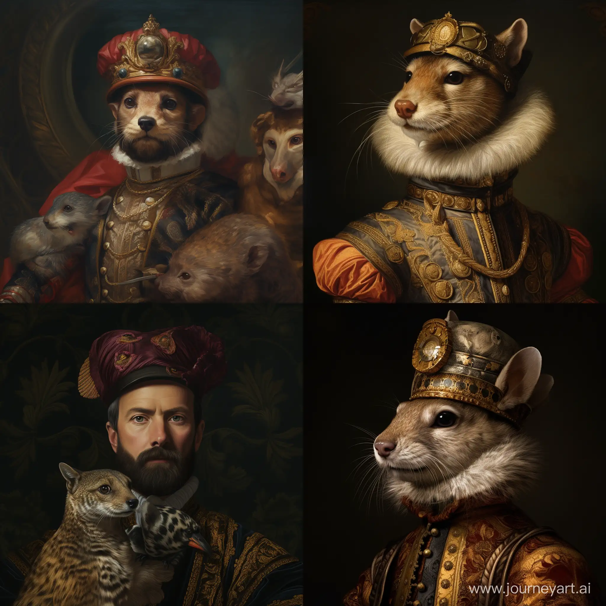 Charles-V-Portrait-with-Otter-Head-Whimsical-Artistic-Representation