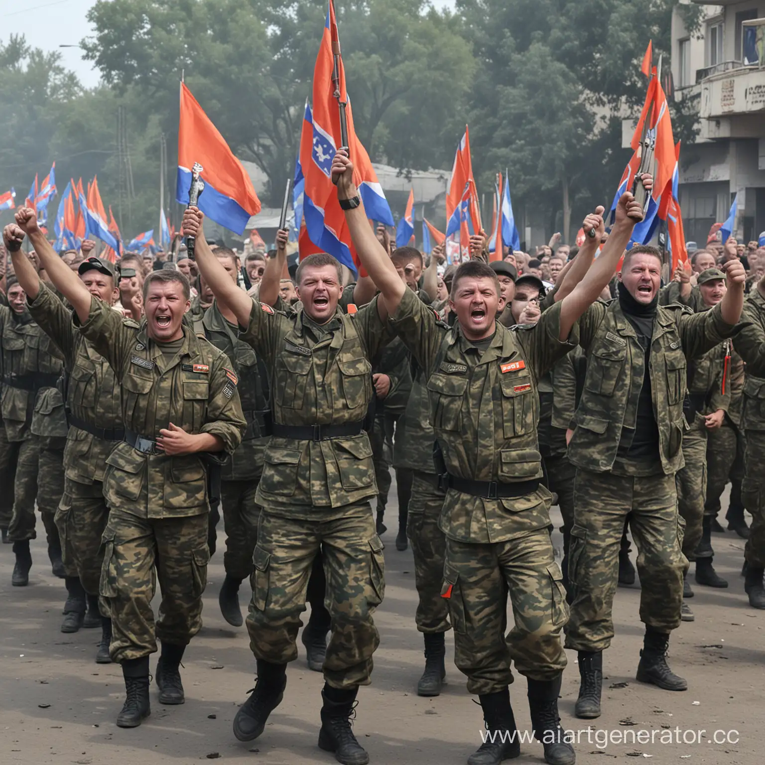 народ донбасса празднует победу

