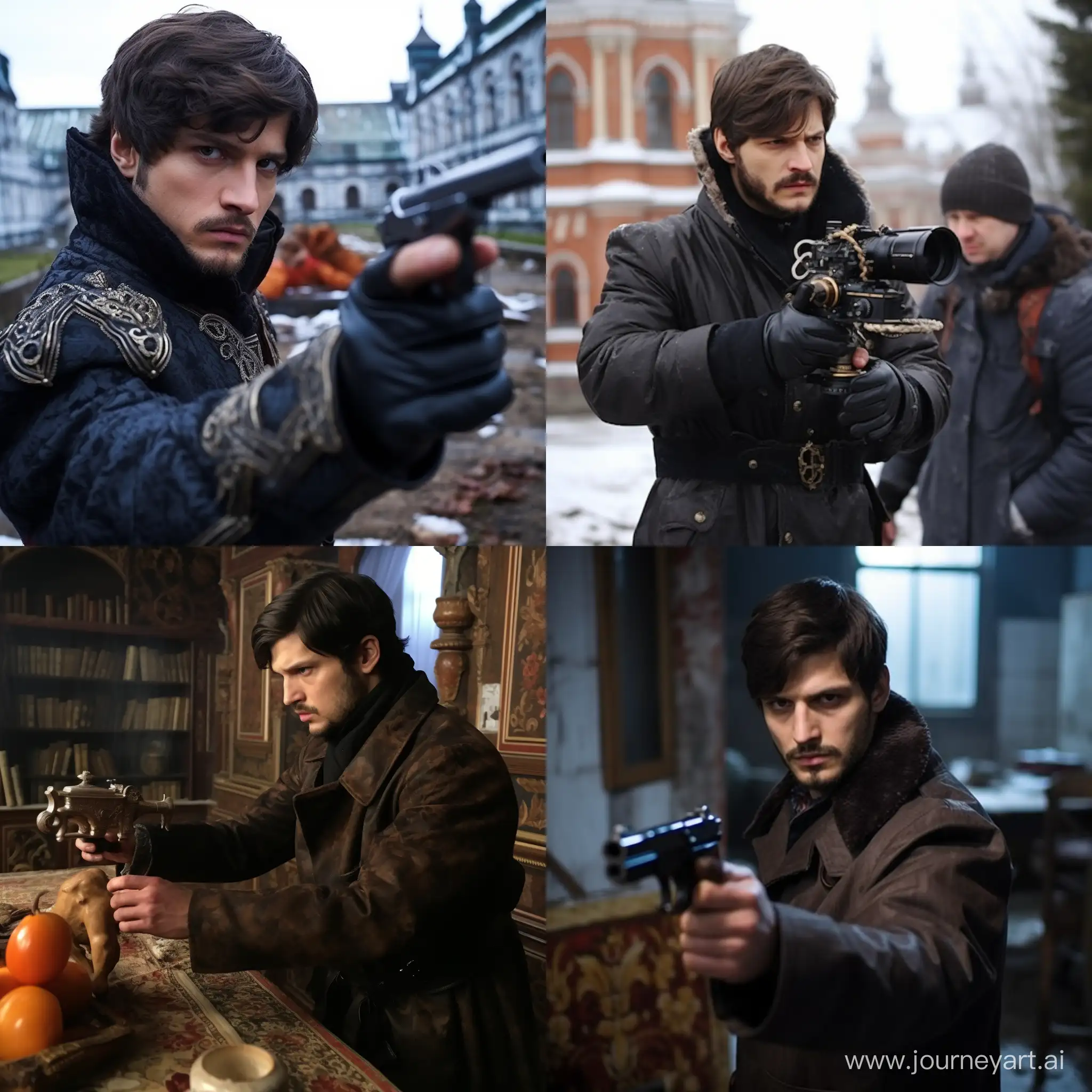 Ashton-Kutcher-and-Danila-Bagrov-in-Dramatic-St-Petersburg-Revolver-Scene