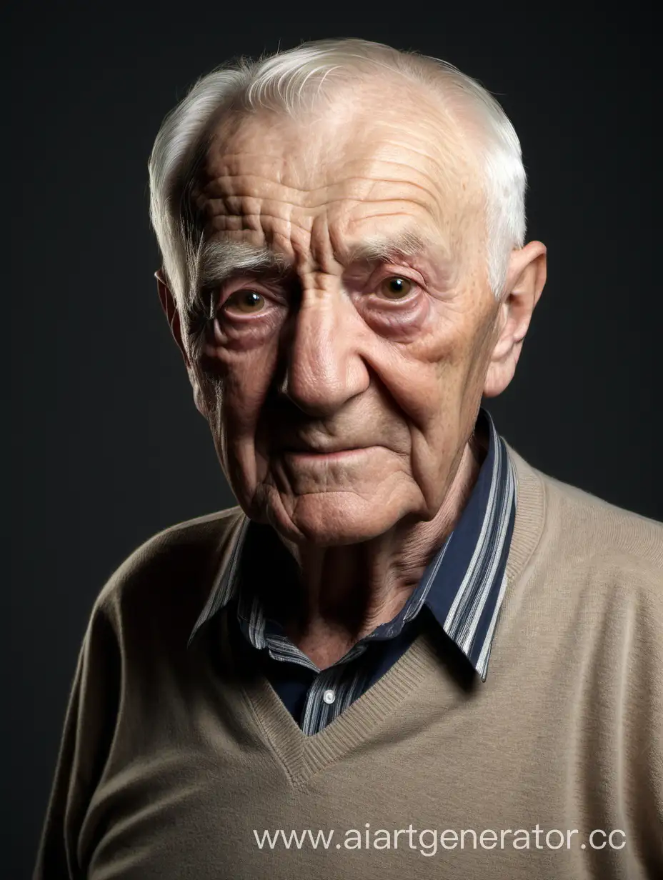 WaistUp-Studio-Portrait-of-a-Senior-Gentleman-in-Professional-Lighting