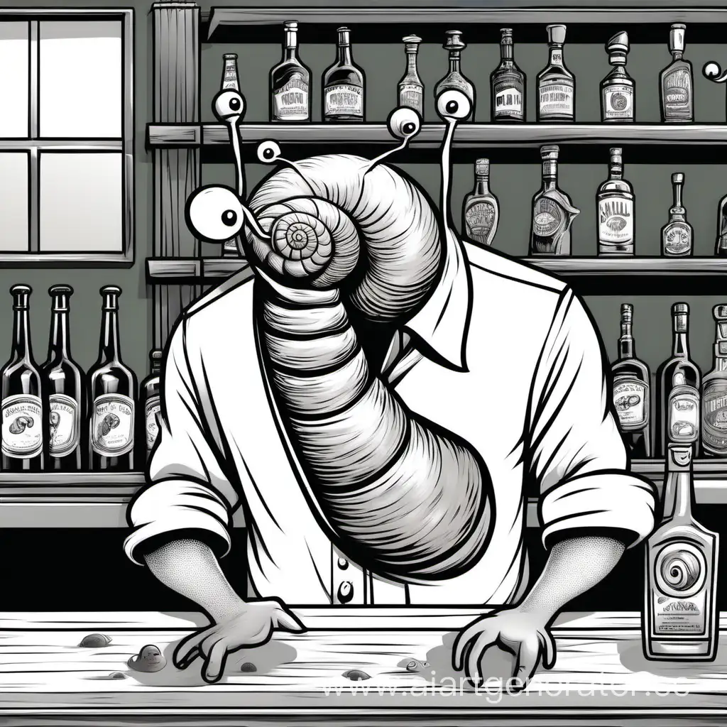 Snail-in-Shirt-Annoys-Bartender-at-Bar