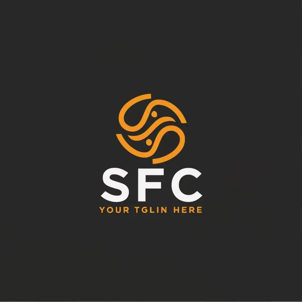 a logo design,with the text "SFC", main symbol:man logo using SFC alphabets,Moderate,be used in Restaurant industry,clear background