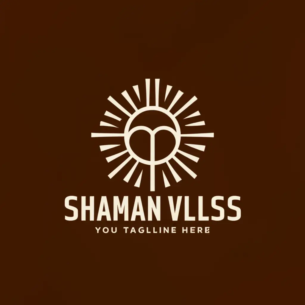 a logo design,with the text "Dr. Shaman Vliss", main symbol:sun,Moderate,be used in Religious industry,clear background
