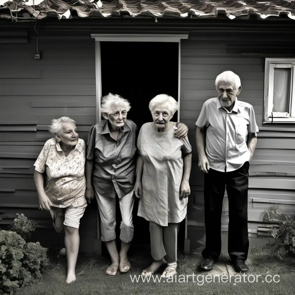  Two elderly people, two adults, two teenagers and two minors live in each house, and people of different sexes are not ashamed of each other. The sameness of years is combined with the sameness of growth
