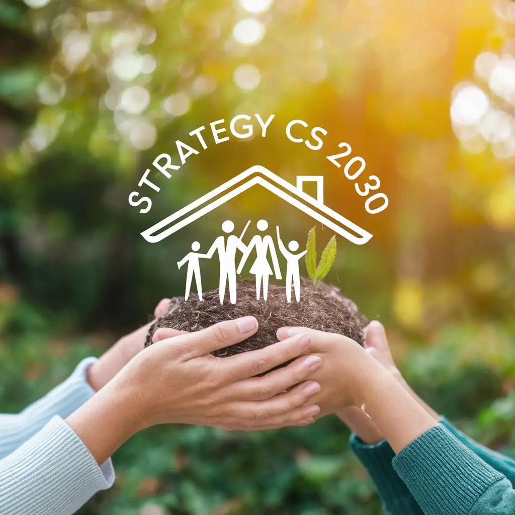 logo, electricity home family, with the text "Strategy CS 2030", typography, be used in Retail industry