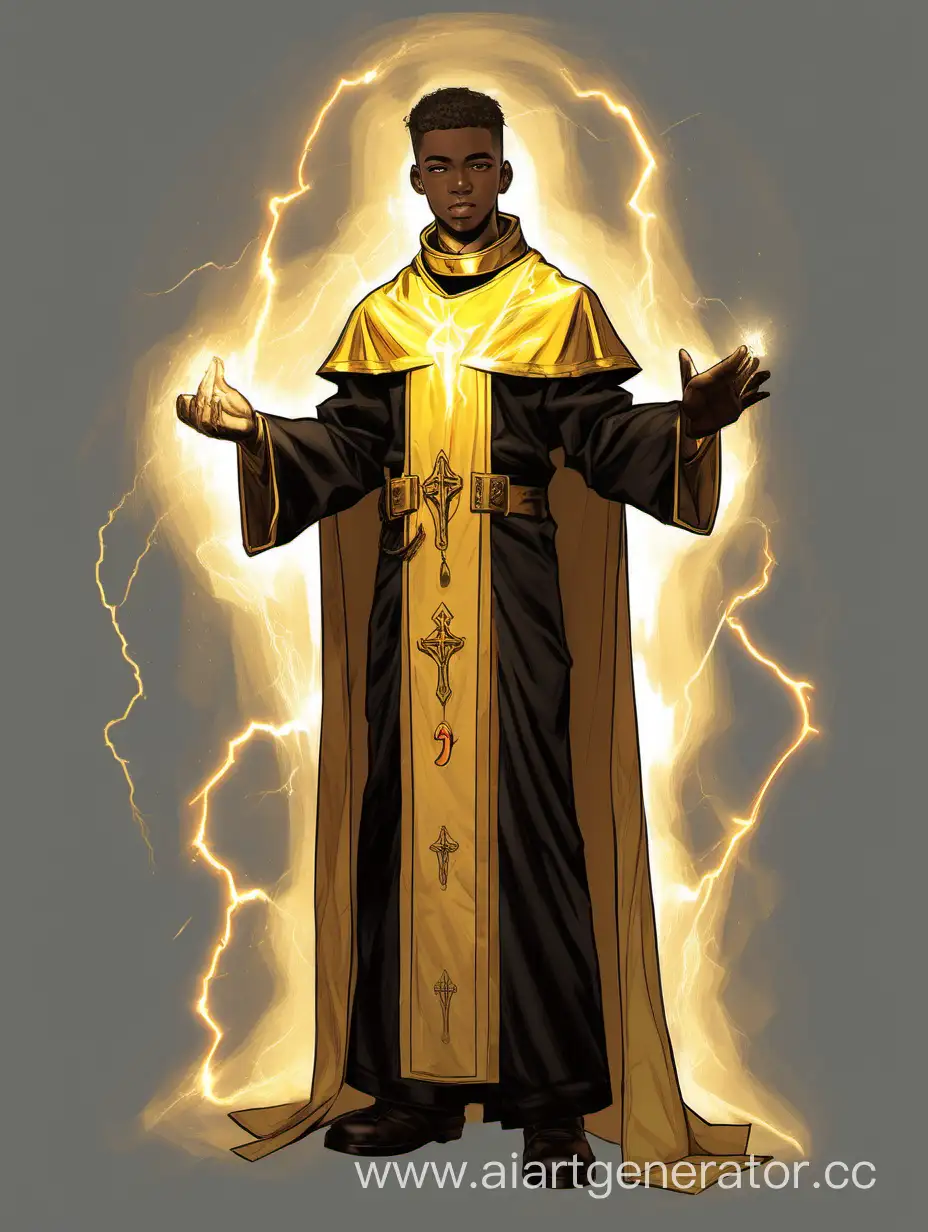 Golden-Lightnings-Young-Priest-in-a-Dungeons-and-Dragons-World