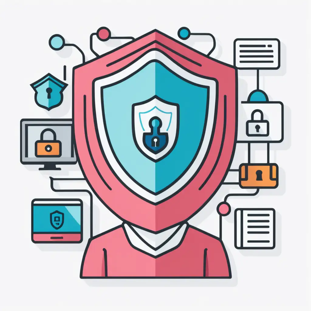Vibrant Cybersecurity Icons Comprehensive Information Security Course