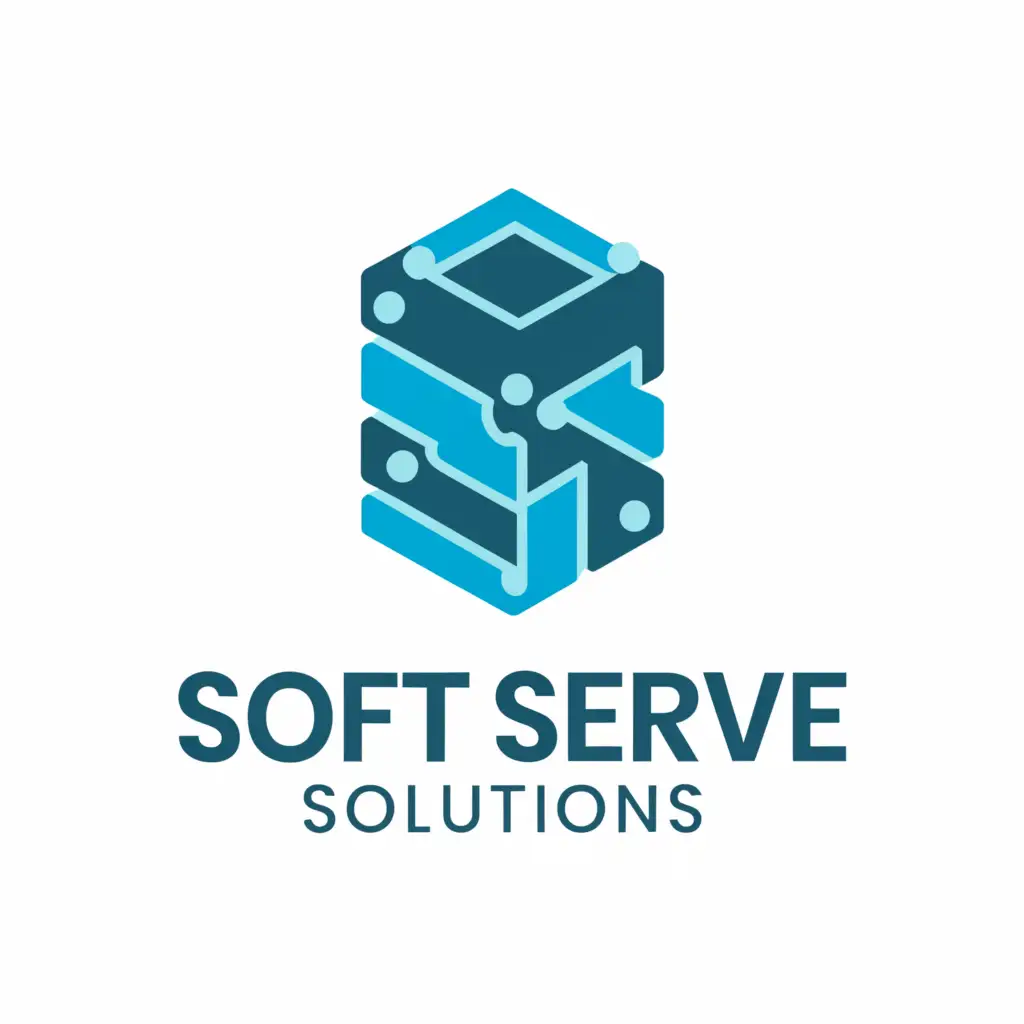 a logo design, with the text 'Soft Serve Solutions', main symbol: Software Solutions that Drive Results, Moderate, to be used in Technology industry, clear background
