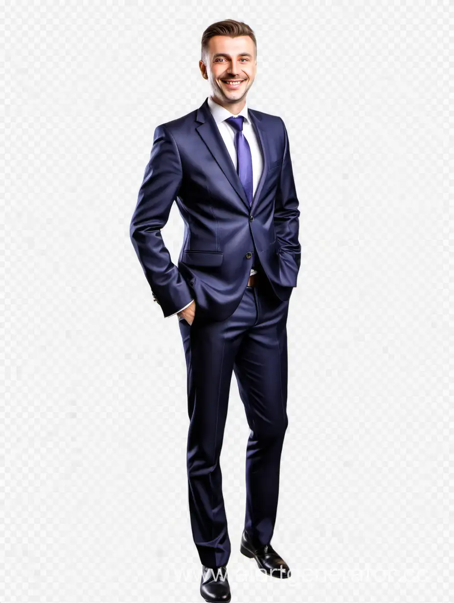 Smiling-European-Manager-in-Suit-on-Transparent-Background