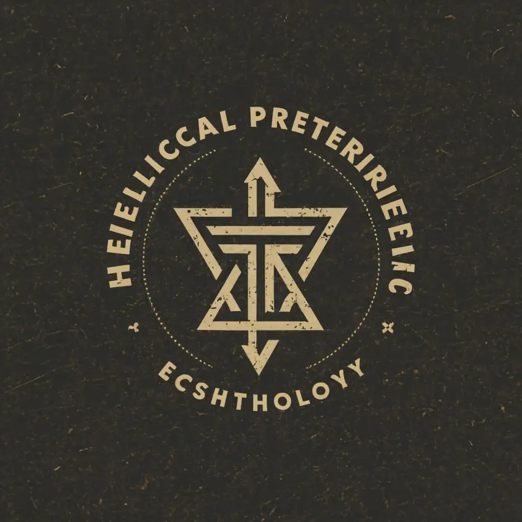 a logo design,with the text "biblical preterism eschatology", main symbol:cross and israel,Moderate,clear background