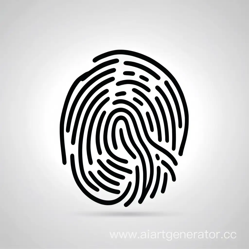 Minimalist-Black-Fingerprint-Icon-on-White-Background