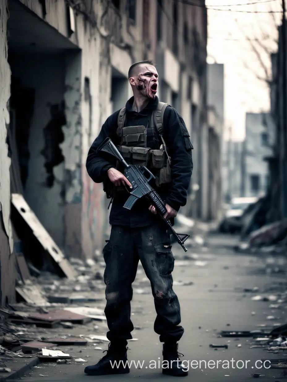 Defiant-Mental-Health-Advocate-Brandishing-Weapon-in-Desolate-Urban-Landscape