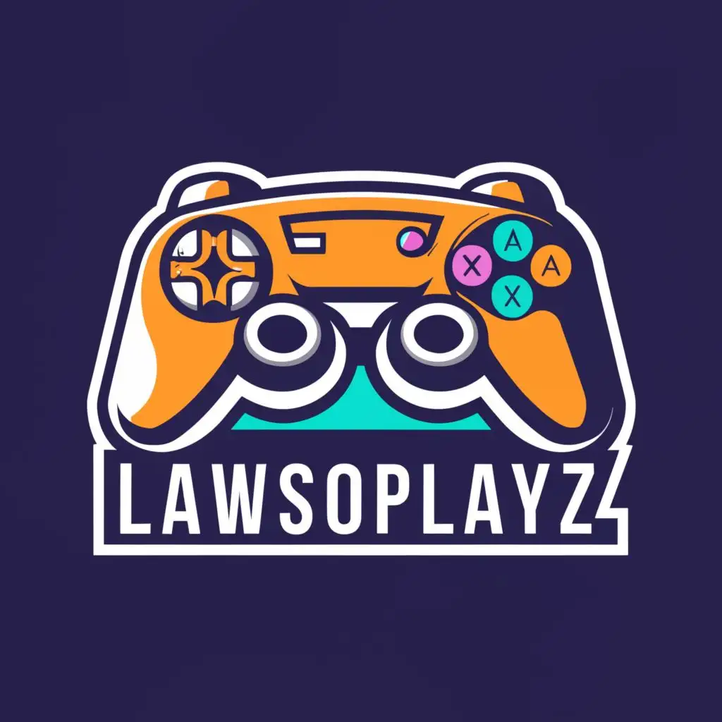 a logo design,with the text 'LawsoPlayz', main symbol:Gaming,complex,be used in Entertainment industry,clear background