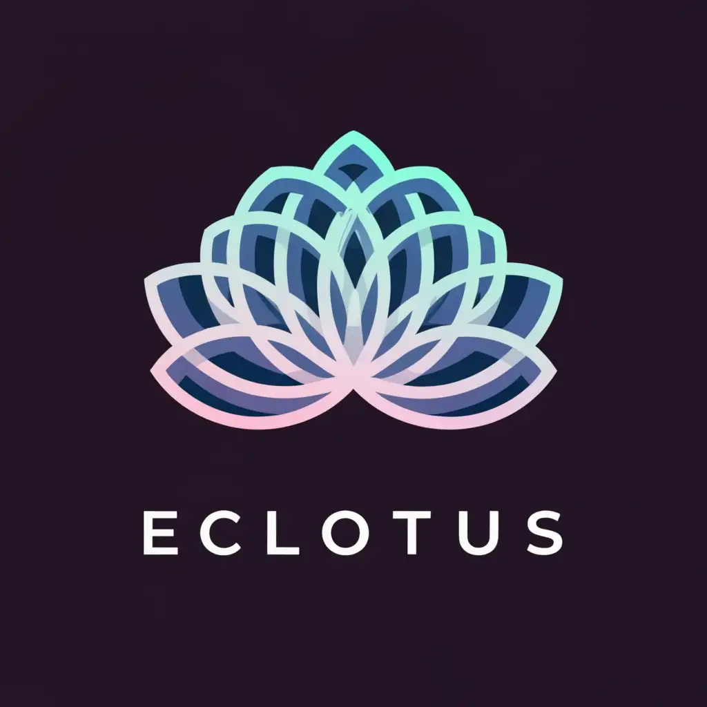 a logo design,with the text "eclotus", main symbol:digital lotus,complex,be used in Finance industry,clear background