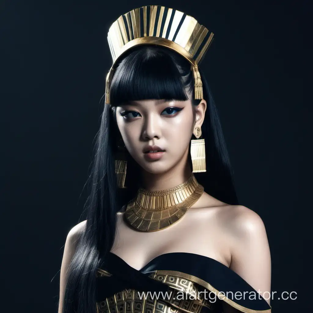 Cleopatra-Portrayed-as-Jennie-from-Blackpink-Timeless-Elegance-Meets-KPop-Chic