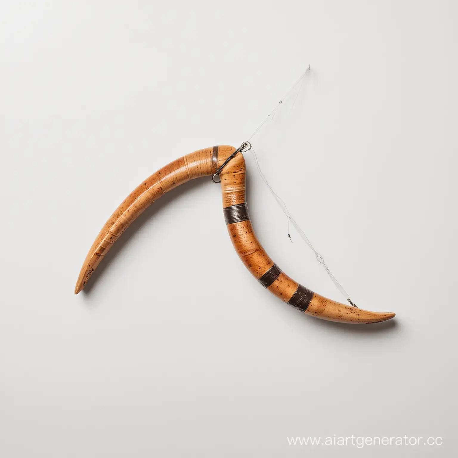 Fishing-Boomerang-Against-Clean-White-Background