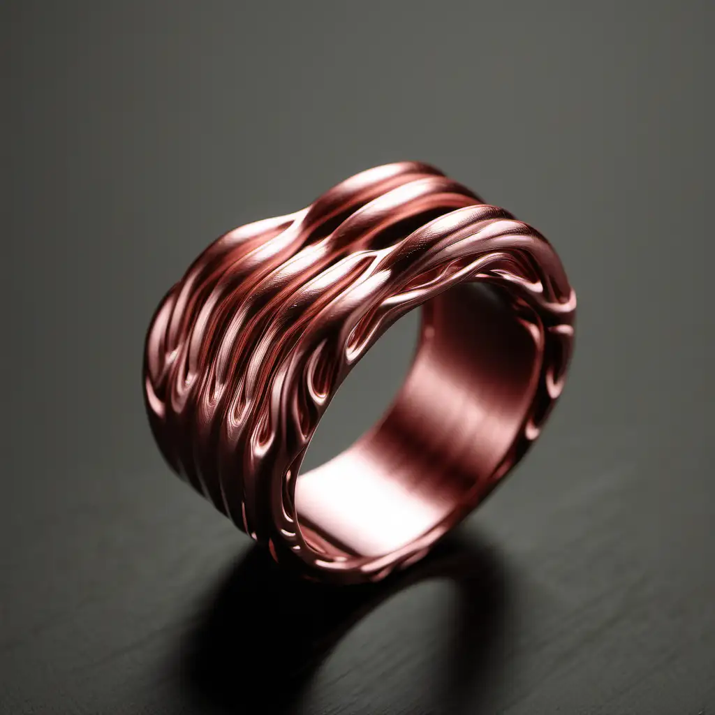 Dynamic Muscle Ring Sculpture Powerful Fusion of Strength and Elegance