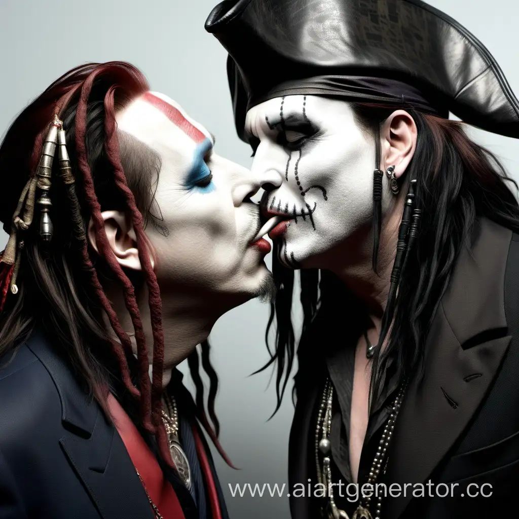 Marilyn-Manson-and-Johnny-Depps-Intimate-Kiss-as-Jack-Sparrow