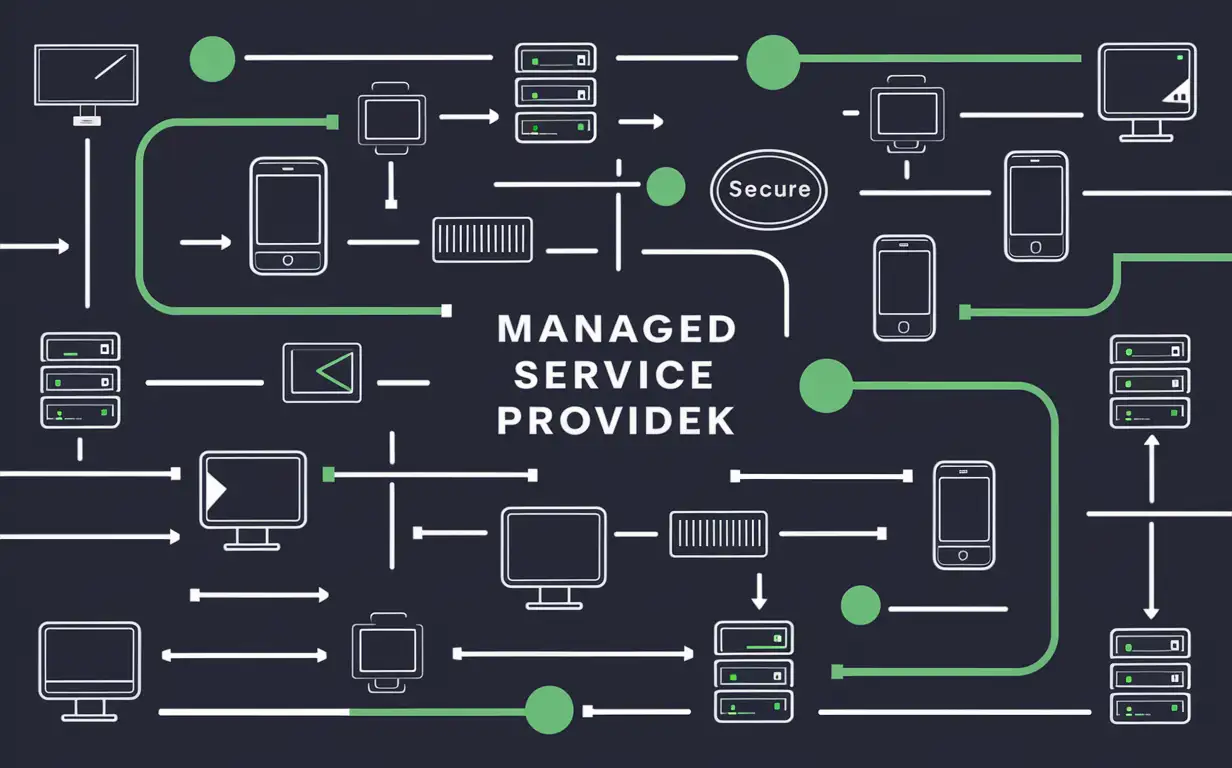 Dark-Blue-and-Green-Linear-Phone-Computer-Managed-Service-Provider-Diagram