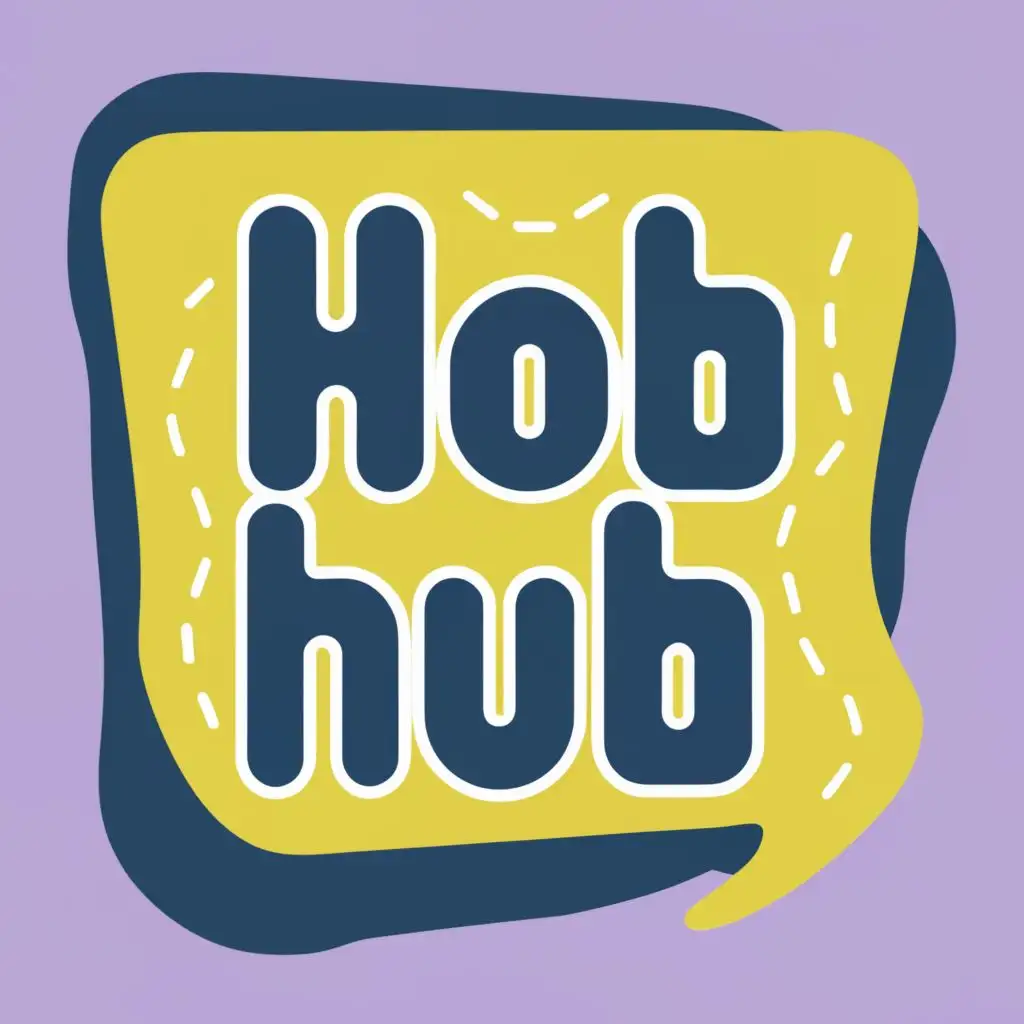 logo, Social media app, with the text "hobbyhub", typography
