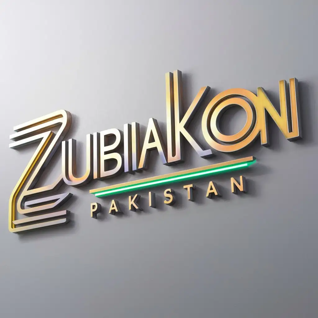 ZUBIAKSON PAKISTAN futuristic, 3D. without background, realistic,