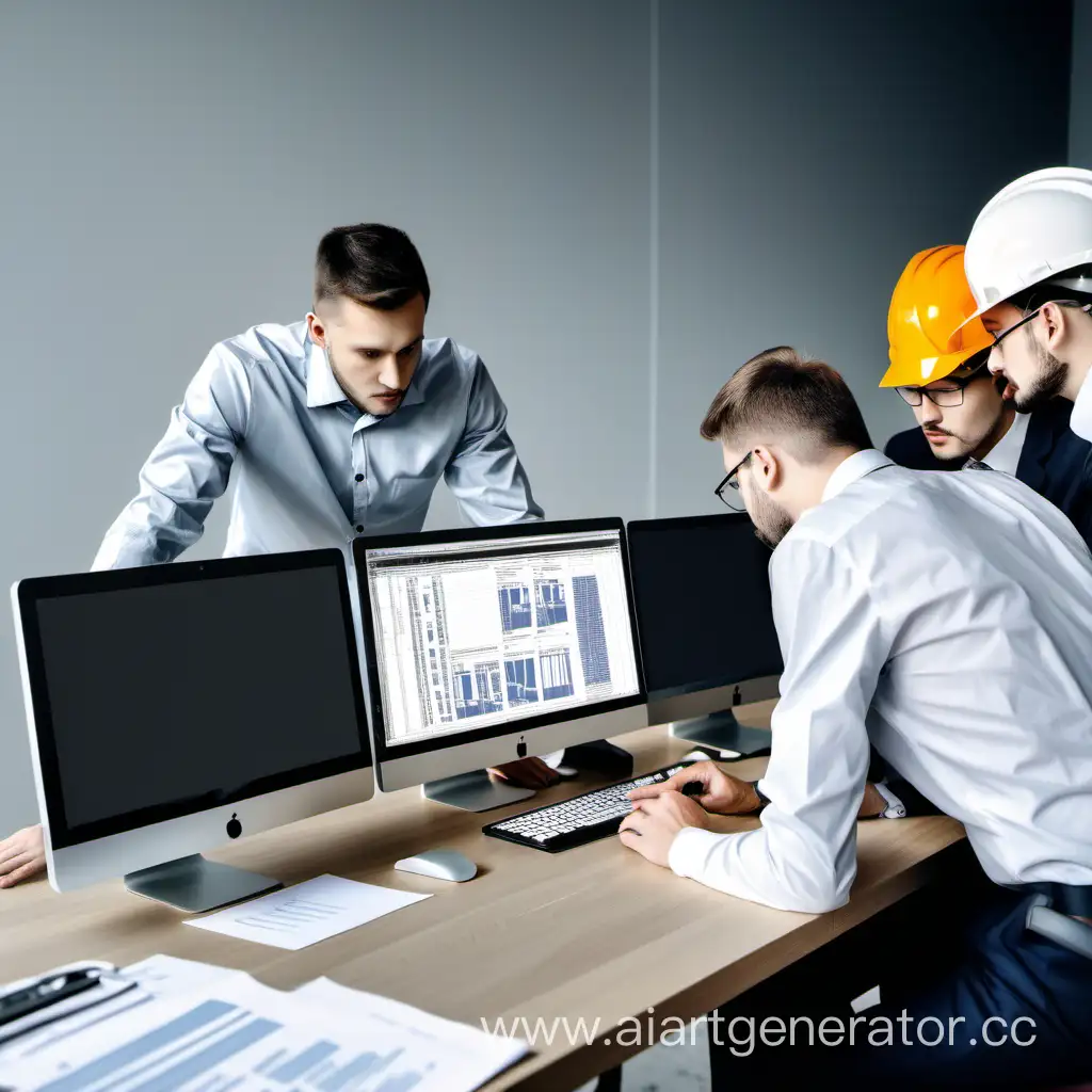 Construction-Organization-Project-Specialists-Working-Behind-Computer