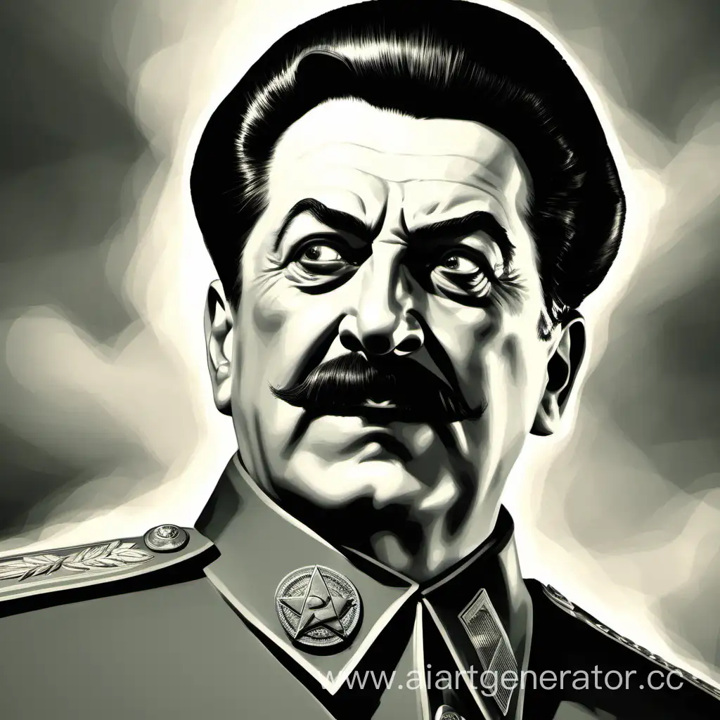 Dark-Portrait-of-Evil-Stalin-Sinister-Leader-in-Shadowy-Atmosphere