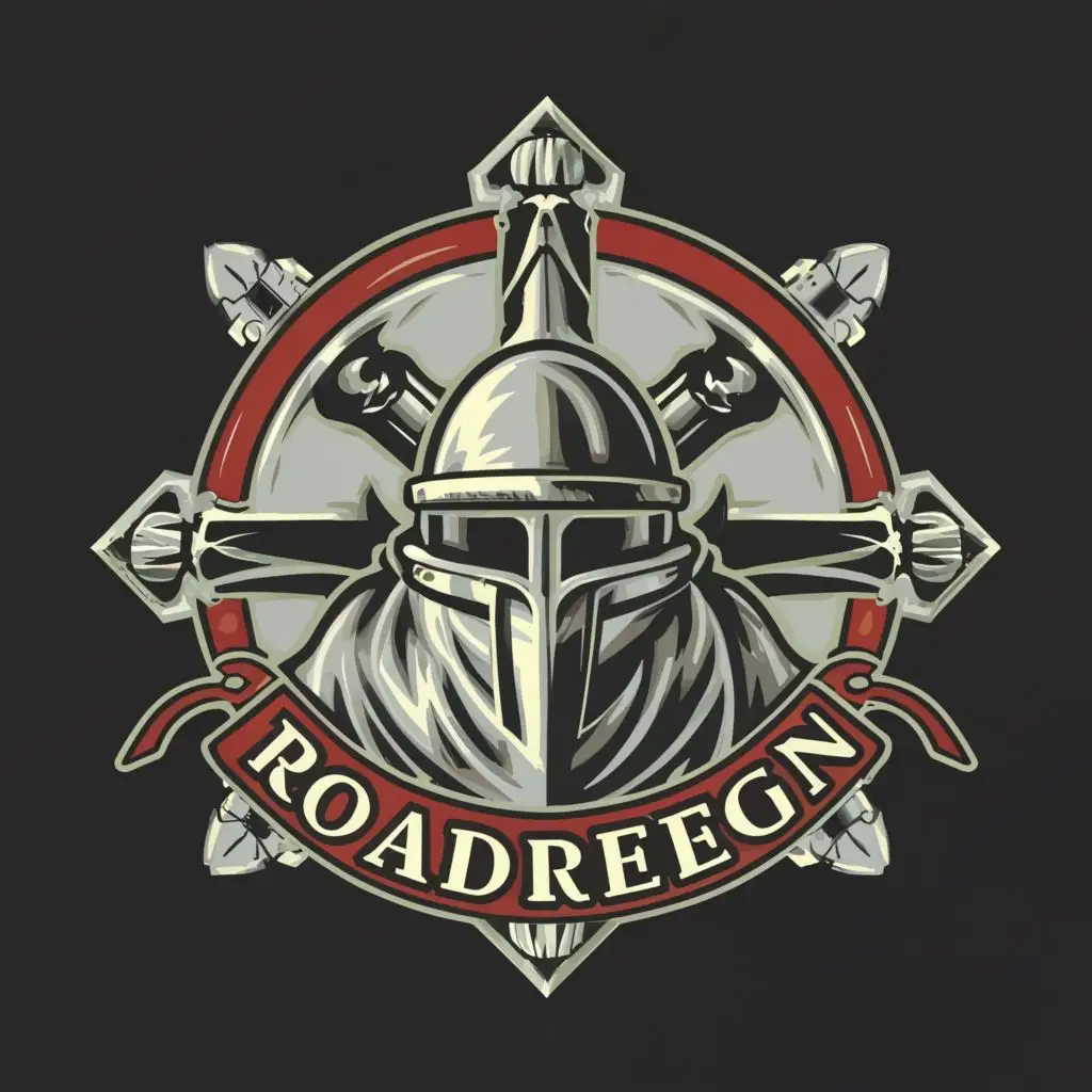 logo, Knights Templar, with the text "RoadReign", typography, be used in Automotive industry