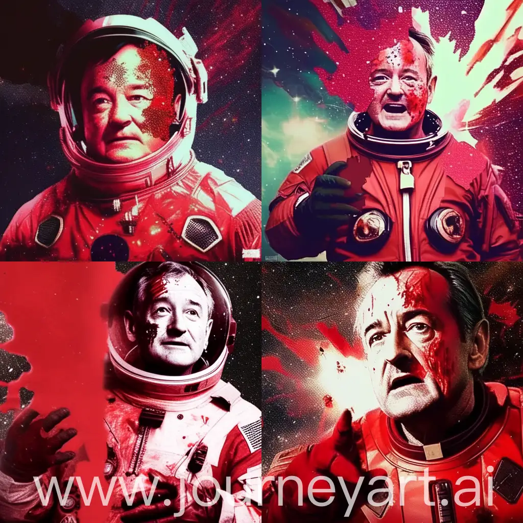 Bill-Murray-in-BloodSplattered-1960s-Red-Spacesuit-Mysterious-Silence-in-Space