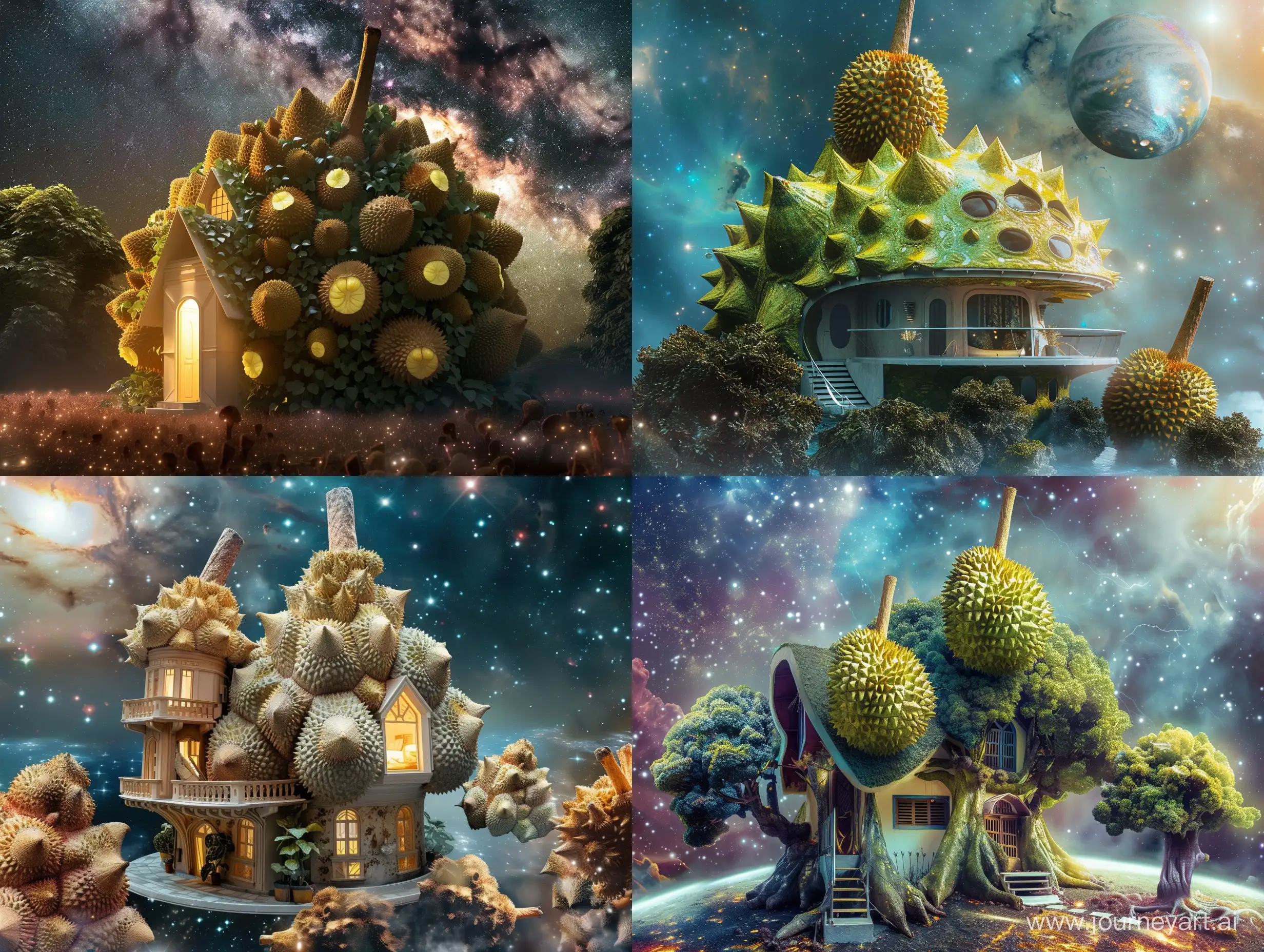 Fantasy-Durianshaped-House-in-Galactic-Setting