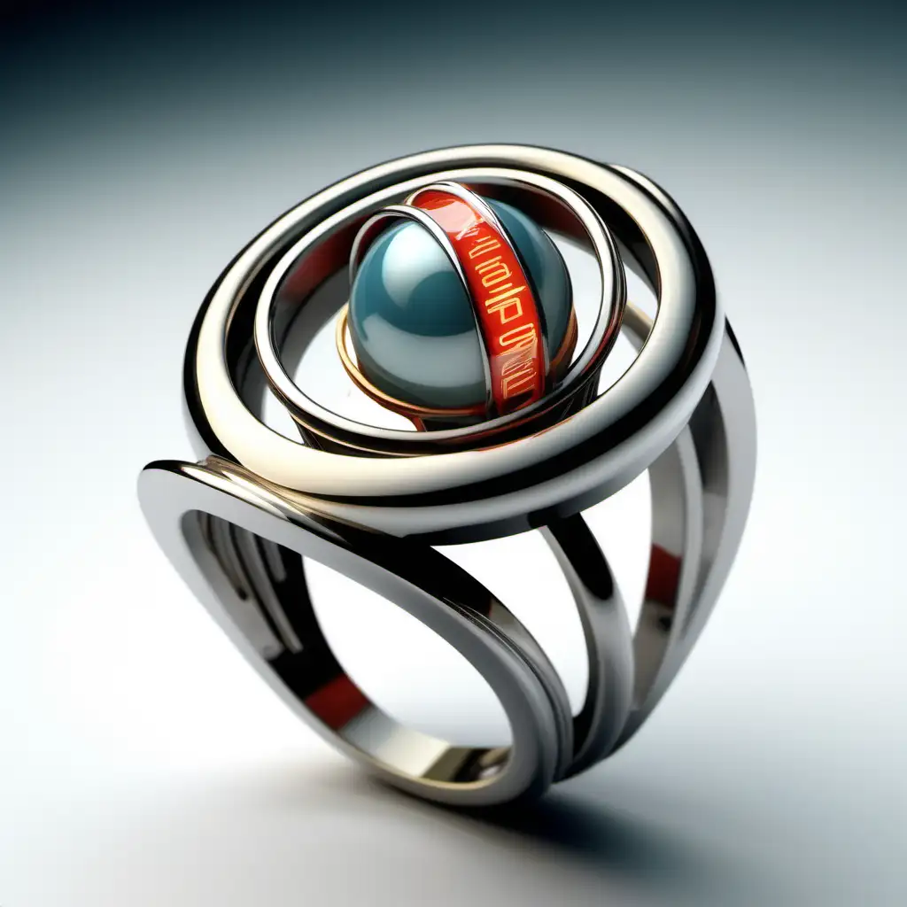 Bague de style Âge atomique 