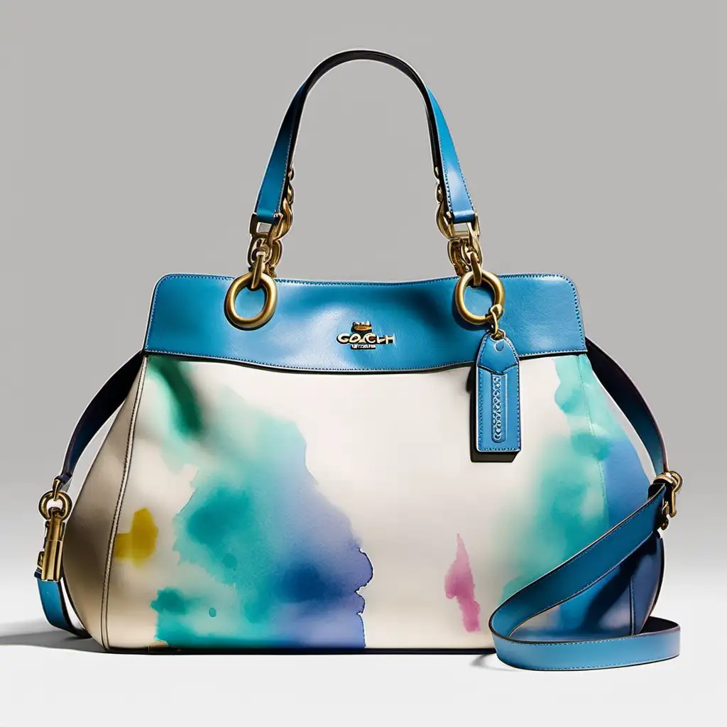 Coach Designer Bag in Watercolors