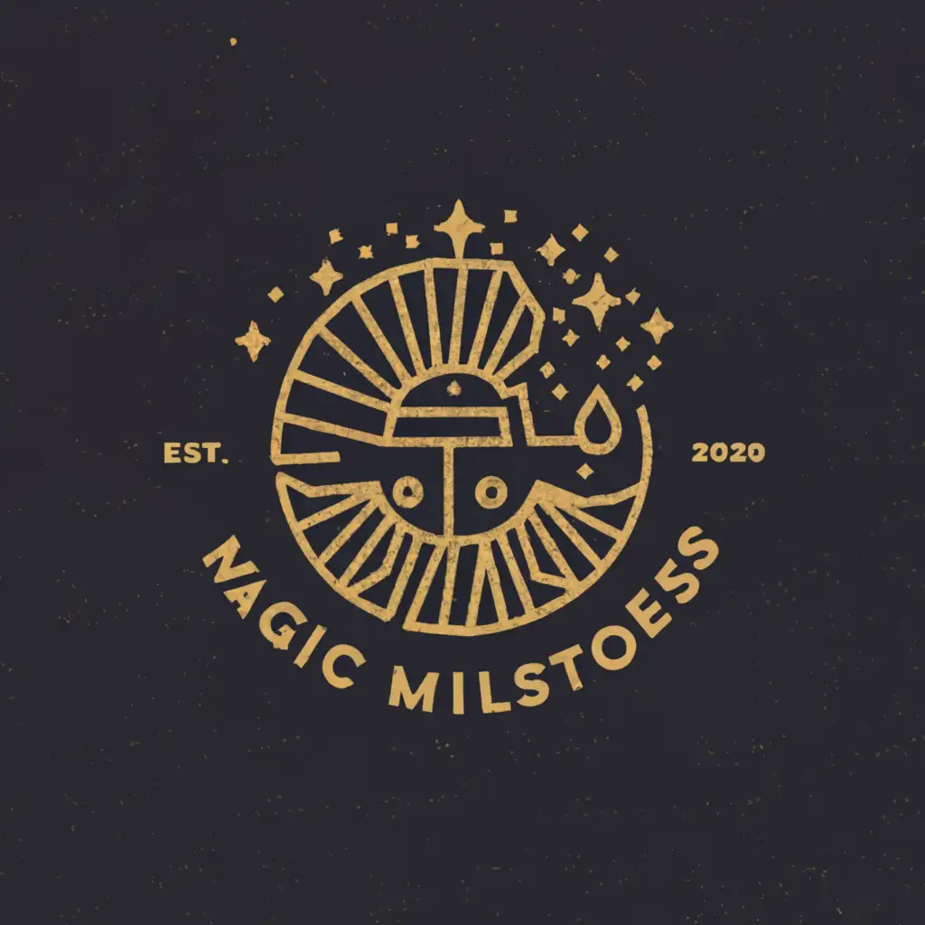 a logo design,with the text "magic millstones", main symbol:Grind Your Dreams Into Reality,Moderate,clear background