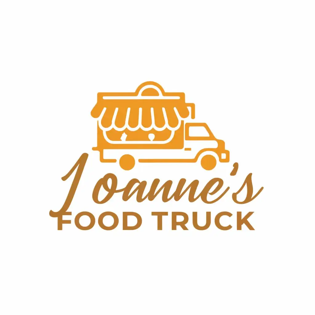 LOGO-Design-for-Joannes-Food-Truck-Vibrant-Colors-and-Playful-Food-Truck-Icon