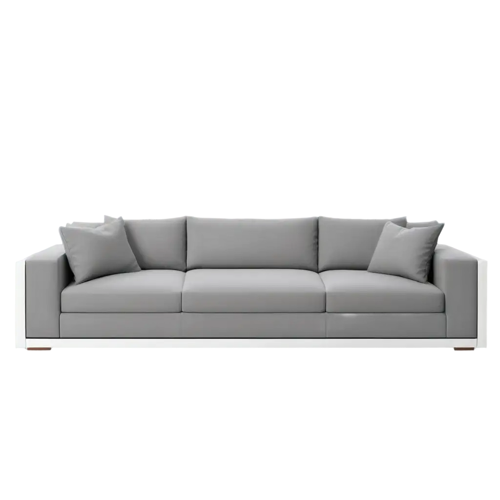 Make a sofa 2d model with white frame 
