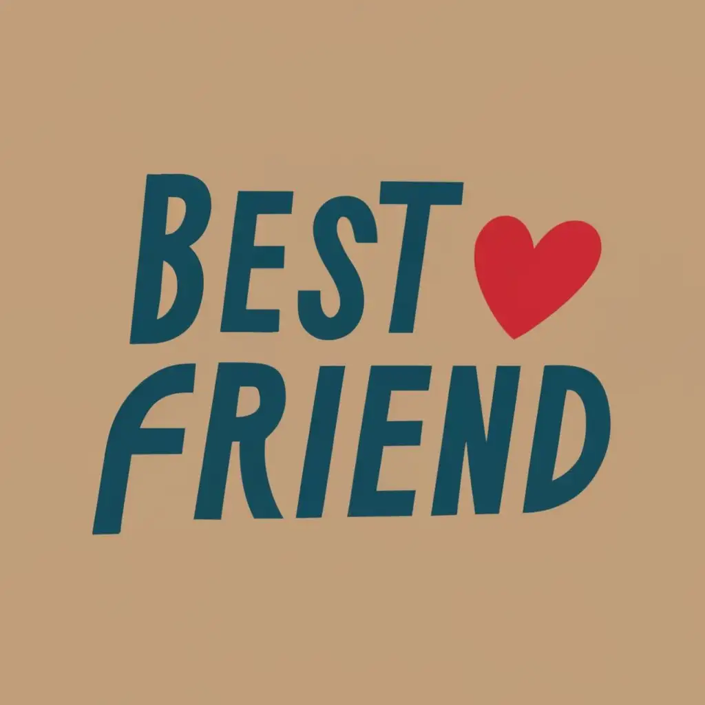 logo, Best friend, with the text "Best friend", typography, be used in Events industry