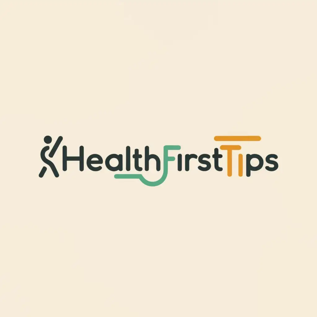 a logo design,with the text "©Healthfirsttips", main symbol:no symbol,Minimalistic,clear background