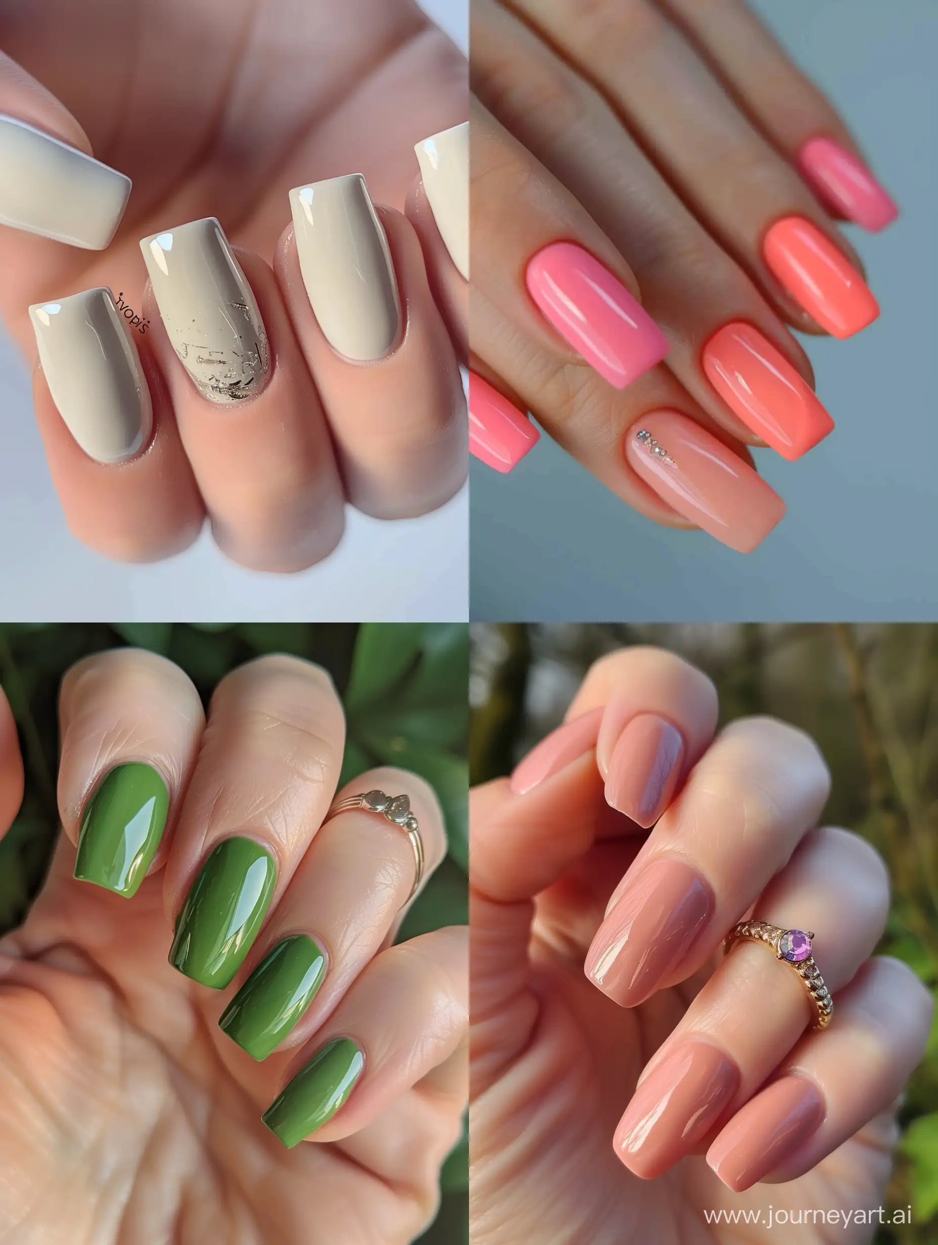 trendy spring nail colors 2024 --v 6 --ar 3:4 --no 41116