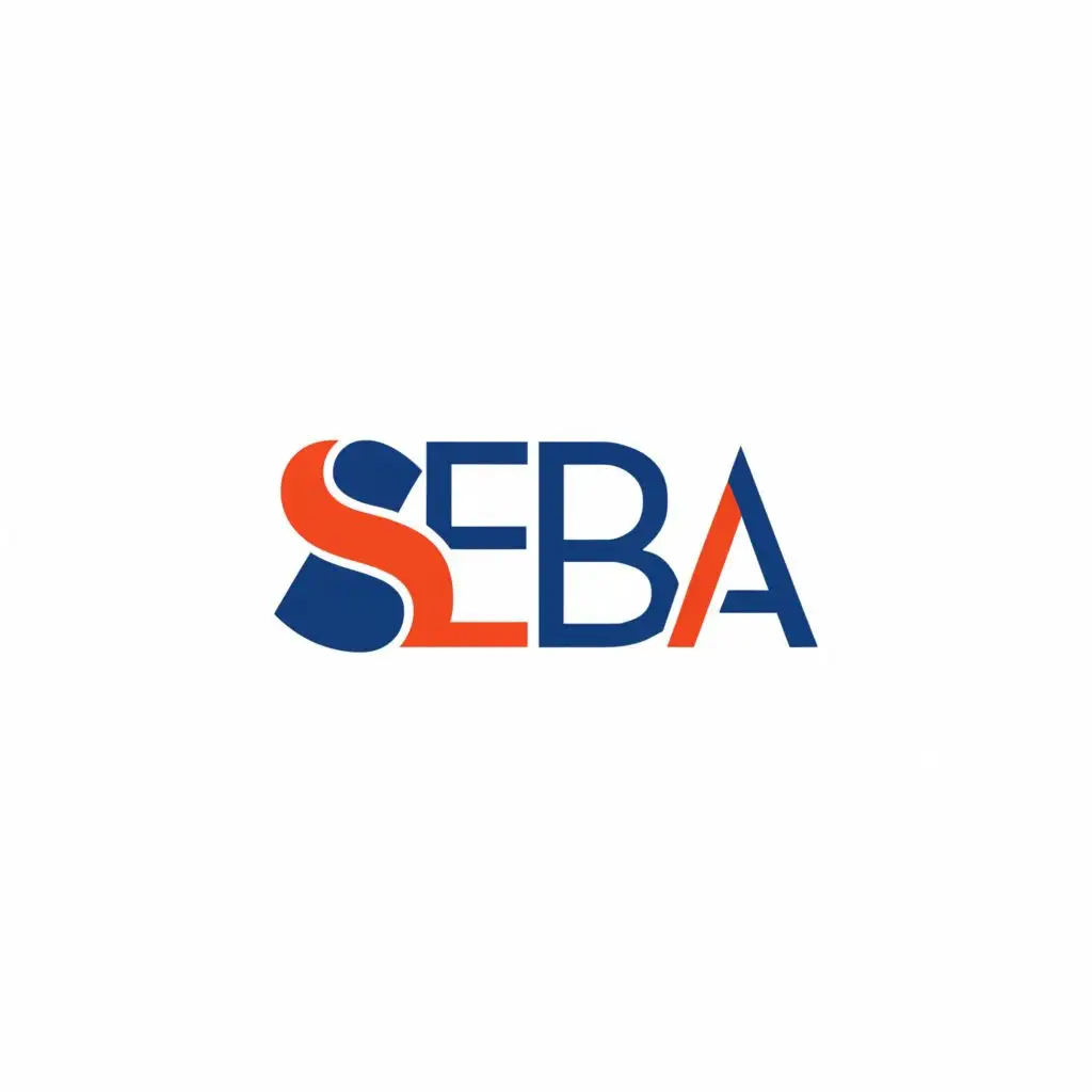 a logo design,with the text "School of Economics Business and Management", main symbol:S E B A,Moderate,be used in Finance industry,clear background