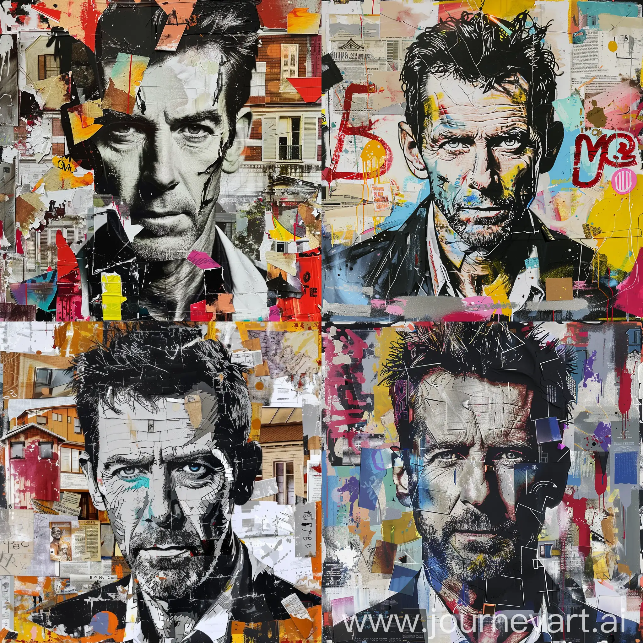 Colorful-Collage-Style-Portrait-of-Dr-House-MD