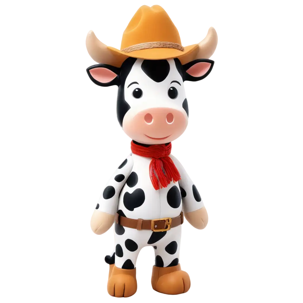 Really cute cowboy toy cow