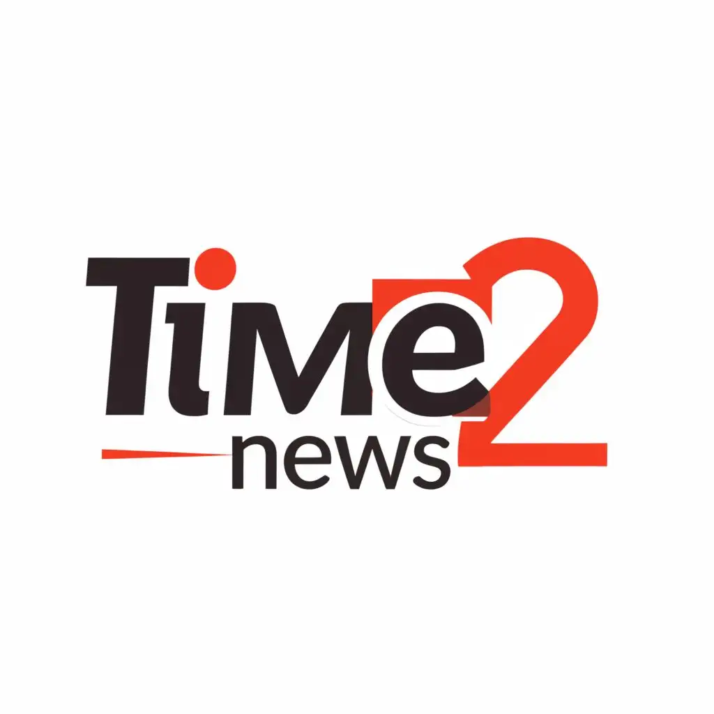 logo, 2, with the text "time2news ", typography